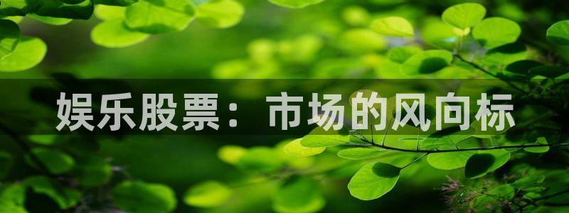 尊龙时凯股份：娱乐股票：市场的风向标