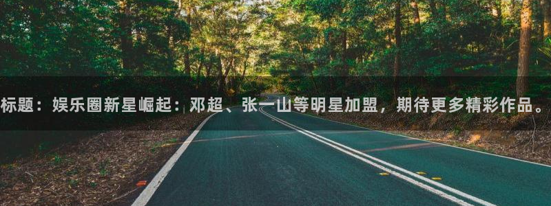 德国尊龙时凯集团：标题：娱乐圈新星崛起：邓超、张一山等明星加盟，期待更多精彩作品